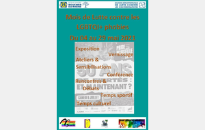 MOIS DE LUTTE CONTRE LES LGBTQI+PHOBIES