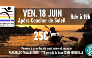 Sortie Kayak en mer &quot;Coucher de soleil&quot;