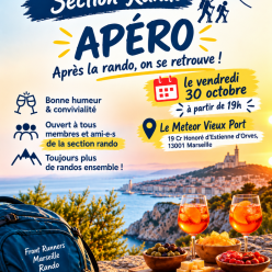 Apéro Section Rando au bar Meteor Vieux Port